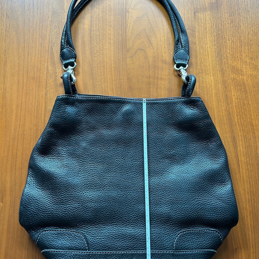 CATS Spain Elegant Black Buttery Leather Tote Bag
